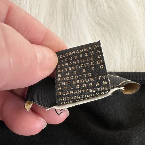 Just Cavalli Roberto Cavalli Dress Midi Black Jersey Knit Metal Bust Accent - 10 - Picture 4 of 10